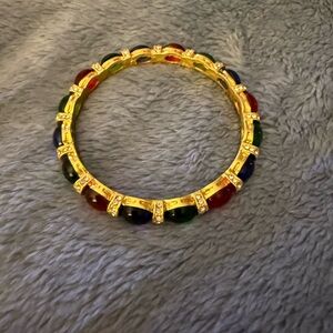 Elegant Multicolor Gold Bracelet
